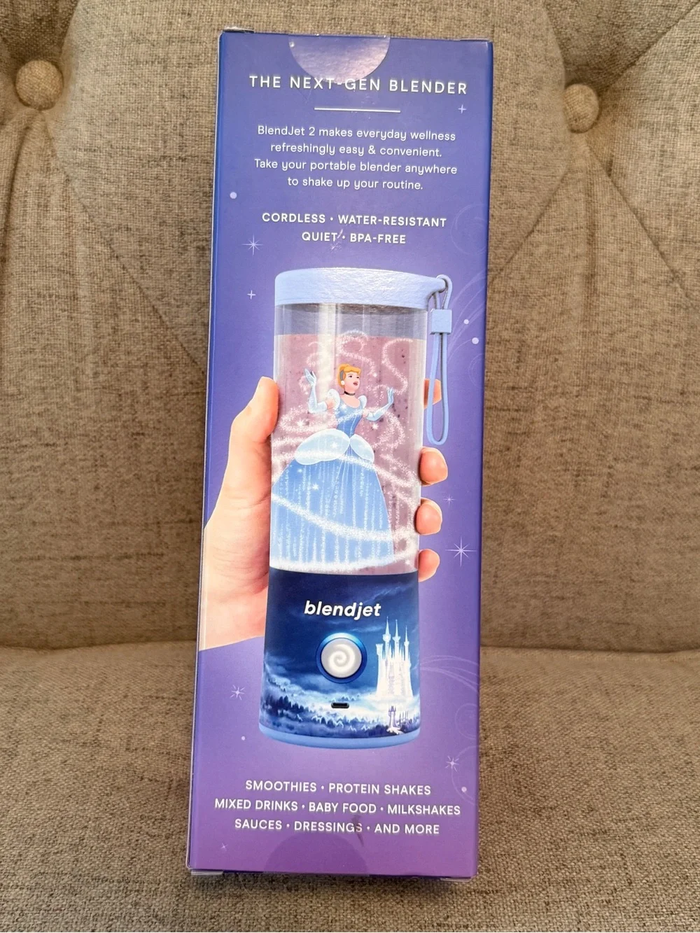 Disney Princess Cinderella BlendJet 2 Portable Blender New in Box